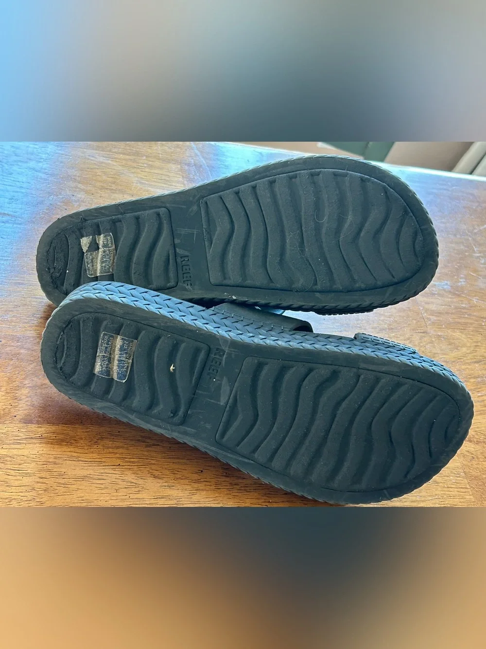 Reef Women's Water Vista Slide Slip-On Sandals Black Sz 8